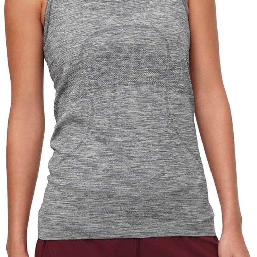 Lululemon Athletica Swiftly tech tank top, size 8, light gray